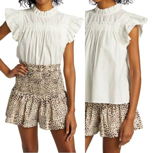 Sea New York White Ruffle Gaia Tank Blouse XL - Picture 1 of 8